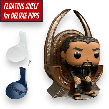DELUXE size Floating Figure Shelves for POP! DELUXE Vinyl figures | Wall Stand Display Shelves for LARGE pops 6-inch or Deluxe (ONLINE ORDER ONLY)