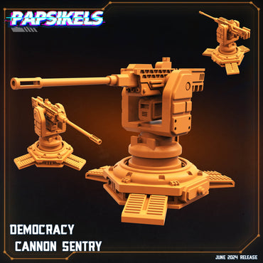3D Printed Papsikels Democracy Cannon Sentry JUNE 2024 SCIFI 28mm 32mm (Online Only)