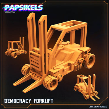 3D Printed Papsikels Democracy Forklift JUNE 2024 SCIFI 28mm 32mm (Online Only)