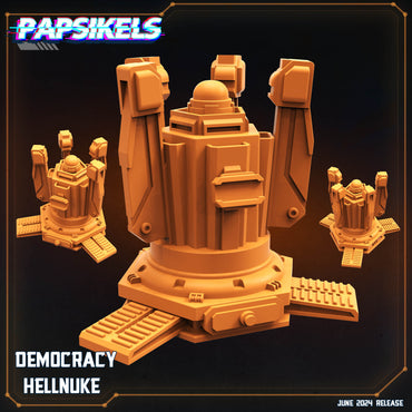3D Printed Papsikels Democracy Hellnuke JUNE 2024 SCIFI 28mm 32mm (Online Only)
