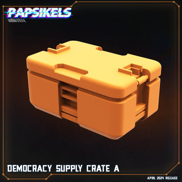 3D Printed Papsikels Democracy Troopers SciFi Set Democracy Supply Crate A 28mm 32mm (Online Only)