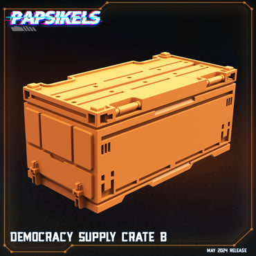 3D Printed Papsikels Democracy Supply Crate B Democracy Troopers Bugs and Bots 28mm 32mm (Online Only)