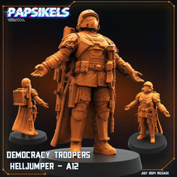 3D Printed Papsikels Democracy Trooper Helljumper Set July 2024 Scifi 28mm 32mm (Online Only)