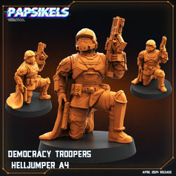 3D Printed Papsikels Democracy Troopers SciFi Set Democracy Troopers Helljumper Set 28mm 32mm (Online Only)