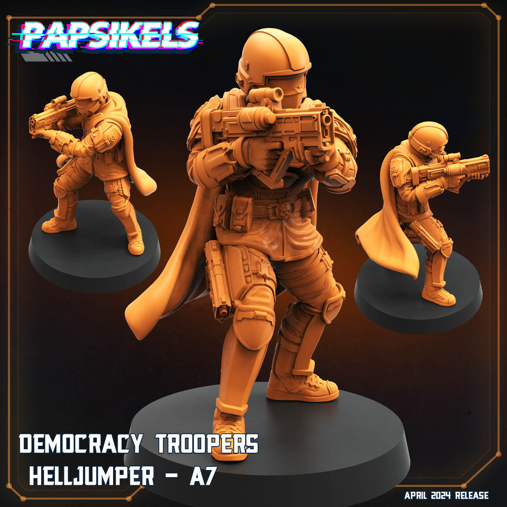 3D Printed Papsikels Democracy Trooper Helljumper A7 28mm 32mm (Online Only)