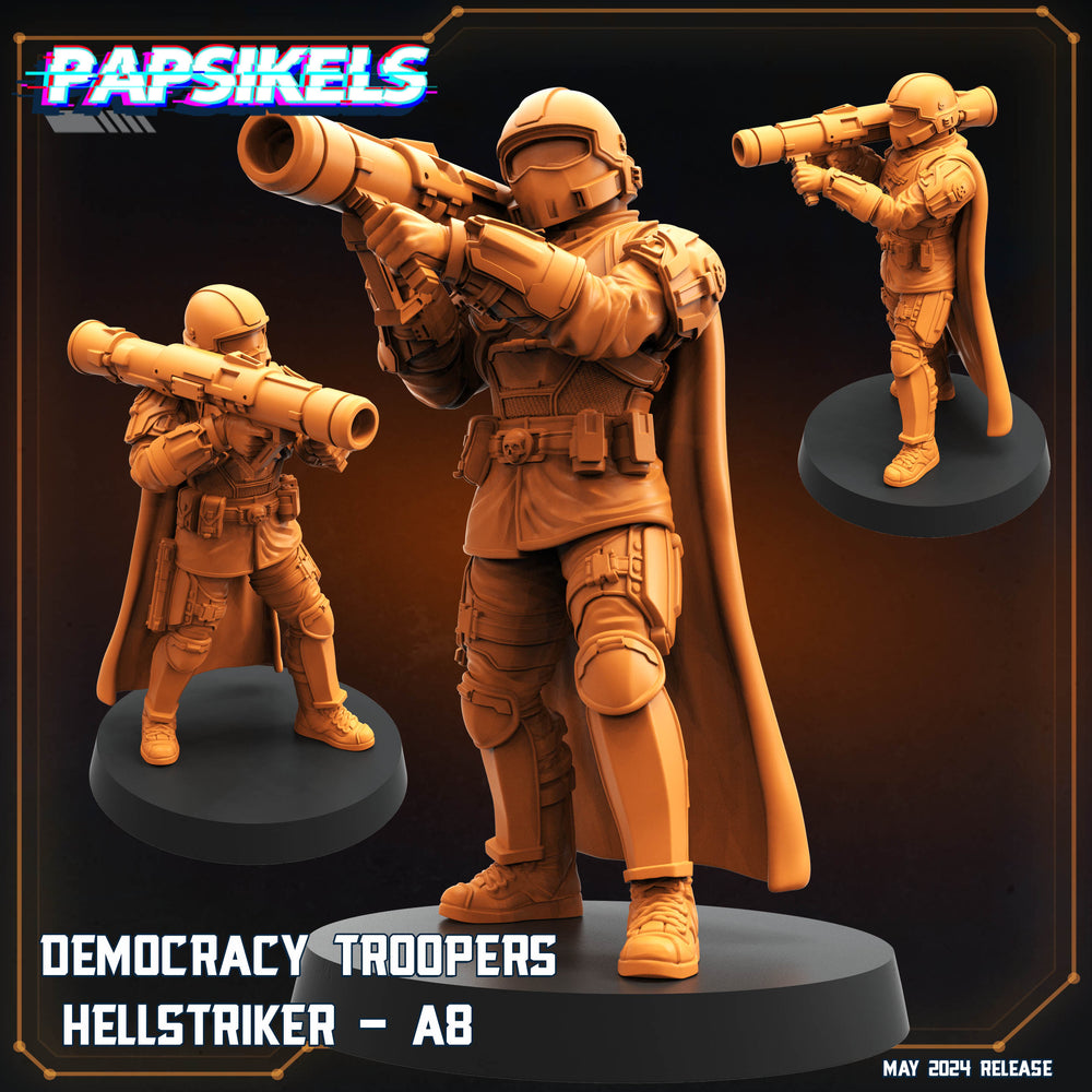 3D Printed Papsikels Democracy Trooper Helljumper A8 28mm 32mm (Online Only)