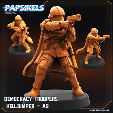 3D Printed Papsikels Democracy Trooper Helljumper A9 28mm 32mm (Online Only)