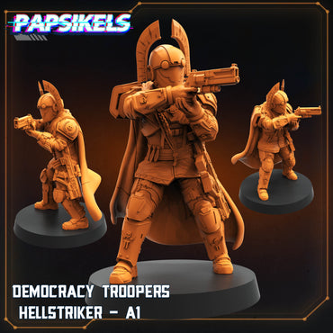 3D Printed Papsikels Democracy Troopers Hellstriker Set Democracy Troopers Bugs and Bots 28mm 32mm (Online Only)