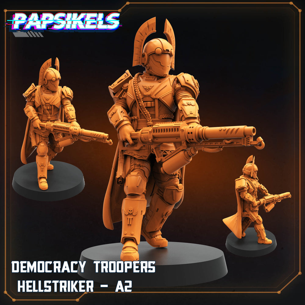 3D Printed Papsikels Democracy Troopers Hellstriker Set Democracy Troopers Bugs and Bots 28mm 32mm (Online Only)