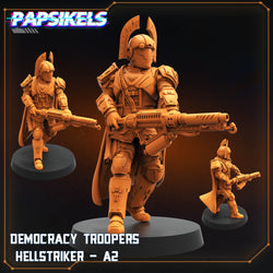 3D Printed Papsikels Democracy Troopers Hellstriker Set Democracy Troopers Bugs and Bots 28mm 32mm (Online Only)