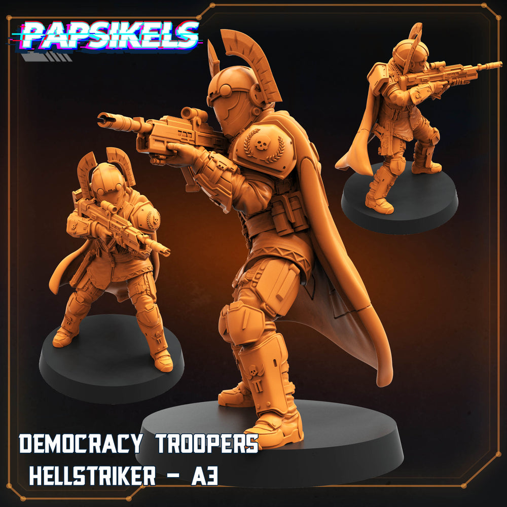 3D Printed Papsikels Democracy Troopers Hellstriker Set Democracy Troopers Bugs and Bots 28mm 32mm (Online Only)