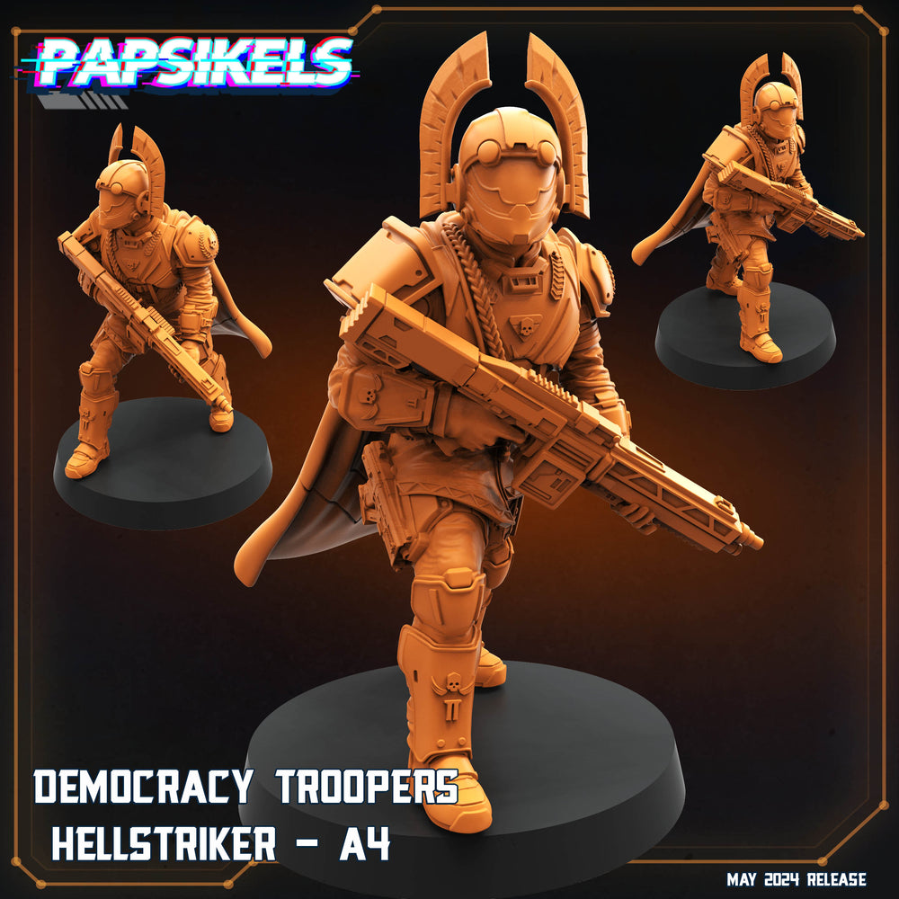 3D Printed Papsikels Democracy Troopers Hellstriker Set Democracy Troopers Bugs and Bots 28mm 32mm (Online Only)