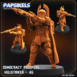 3D Printed Papsikels Democracy Troopers Hellstriker Set Democracy Troopers Bugs and Bots 28mm 32mm (Online Only)