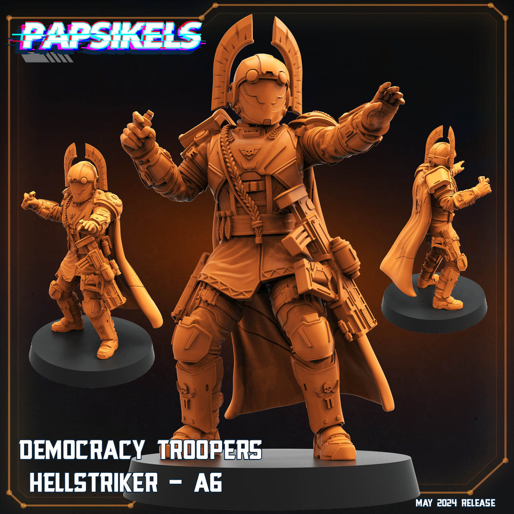 3D Printed Papsikels Democracy Troopers Hellstriker Set Democracy Troopers Bugs and Bots 28mm 32mm (Online Only)