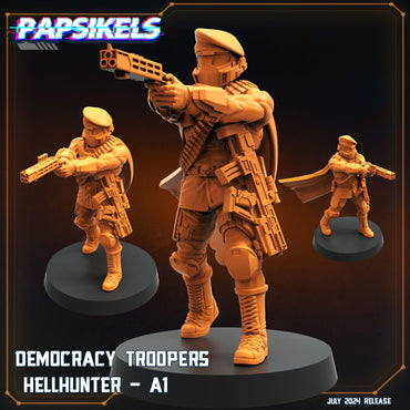 3D Printed Papsikels Democracy Trooper Hellhunter Set July 2024 Scifi 28mm 32mm (Online Only)