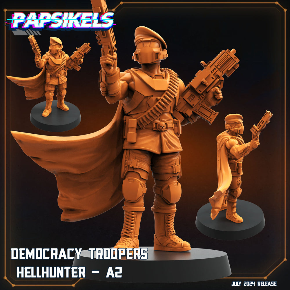 3D Printed Papsikels Democracy Trooper Hellhunter Set July 2024 Scifi 28mm 32mm (Online Only)