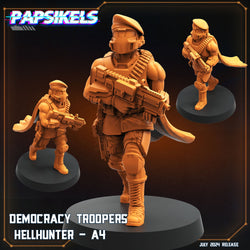 3D Printed Papsikels Democracy Trooper Hellhunter Set July 2024 Scifi 28mm 32mm (Online Only)