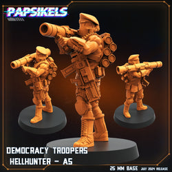 3D Printed Papsikels Democracy Trooper Hellhunter Set July 2024 Scifi 28mm 32mm (Online Only)