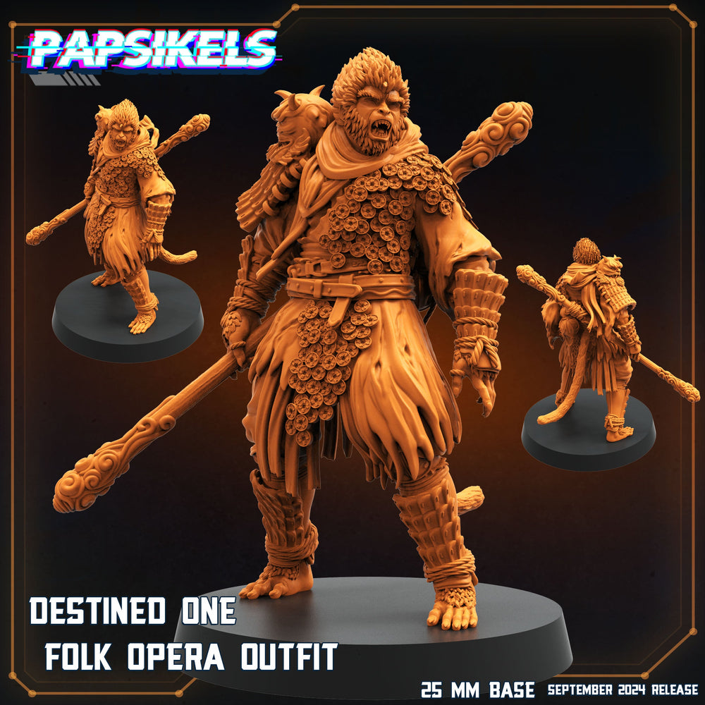 3D Printed Papsikels Destined One Folk Opera Outfit 28mm 32mm (Online Only)