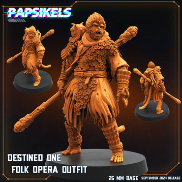 3D Printed Papsikels Destined One Folk Opera Outfit 28mm 32mm (Online Only)