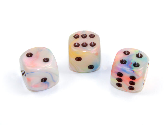 Festive® 16mm w/pips Circus™/black d6 (sold per die) (Online Only)