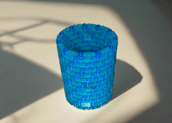 Blue Modular Vase – Built with LEGO®-Compatible Bricks (ONLINE ORDER ONLY)