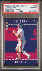 1996 COLLECTOR'S CHOICE UPDATE YOU MAKE THE PLAY JOHN ELWAY #Y70 PSA 10 (Online Order Only)