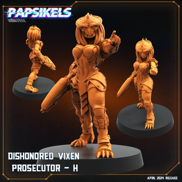 3D Printed Papsikels Democracy Troopers SciFi Dishonored Vixen Prosecutor Set 28mm 32mm (Online Only)