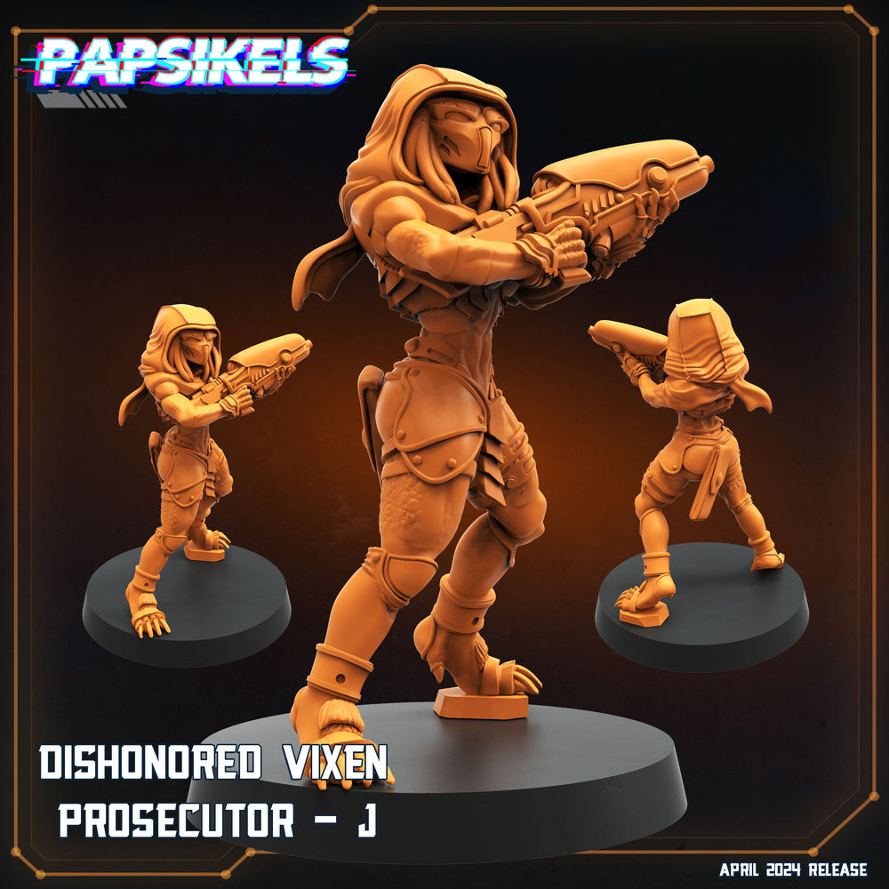 3D Printed Papsikels Democracy Troopers SciFi Dishonored Vixen Prosecutor Set 28mm 32mm (Online Only)