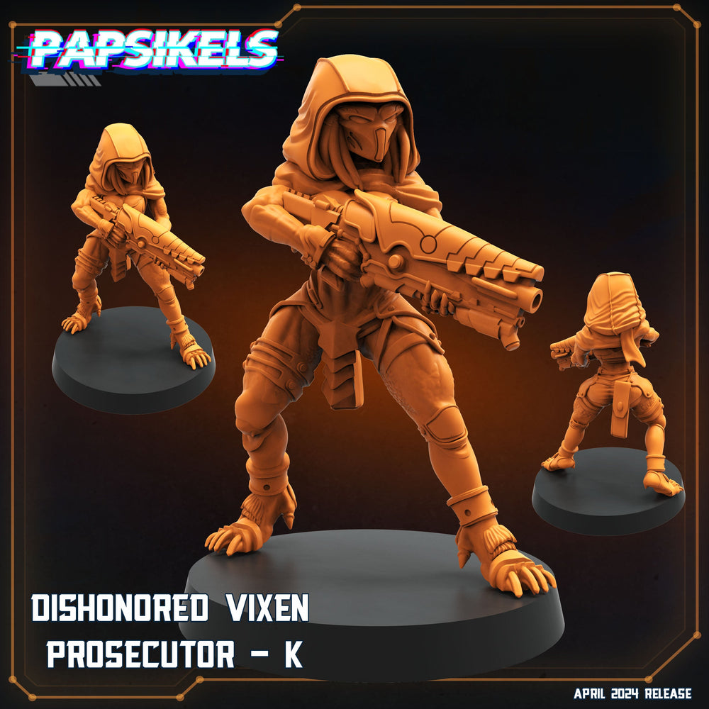 3D Printed Papsikels Democracy Troopers SciFi Dishonored Vixen Prosecutor Set 28mm 32mm (Online Only)