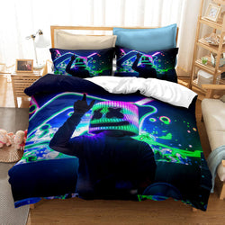 DJ Marshmello Cosplay Bedding Set Quilt Covers Without Filler (Online Order Only)