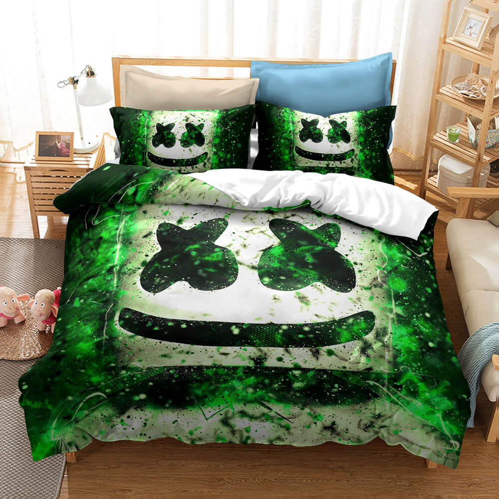DJ Marshmello Cosplay Bedding Set Quilt Covers Without Filler (Online Order Only)
