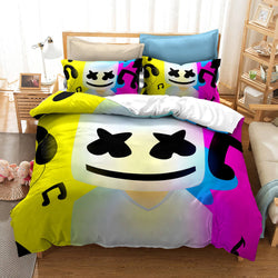 DJ Marshmello Cosplay Bedding Set Quilt Covers Without Filler (Online Order Only)