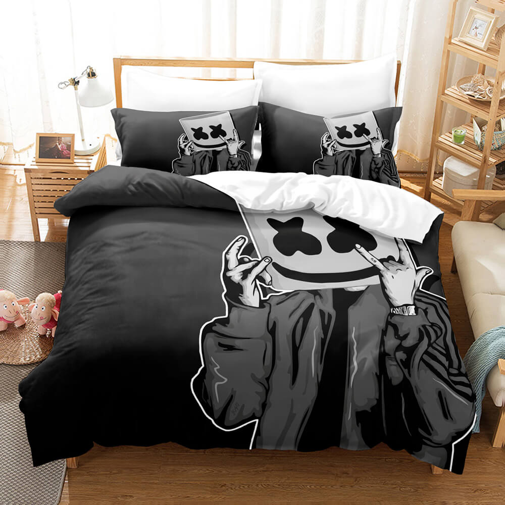 DJ Marshmello Cosplay Bedding Sets Quilt Covers Without Filler (Online Order Only)
