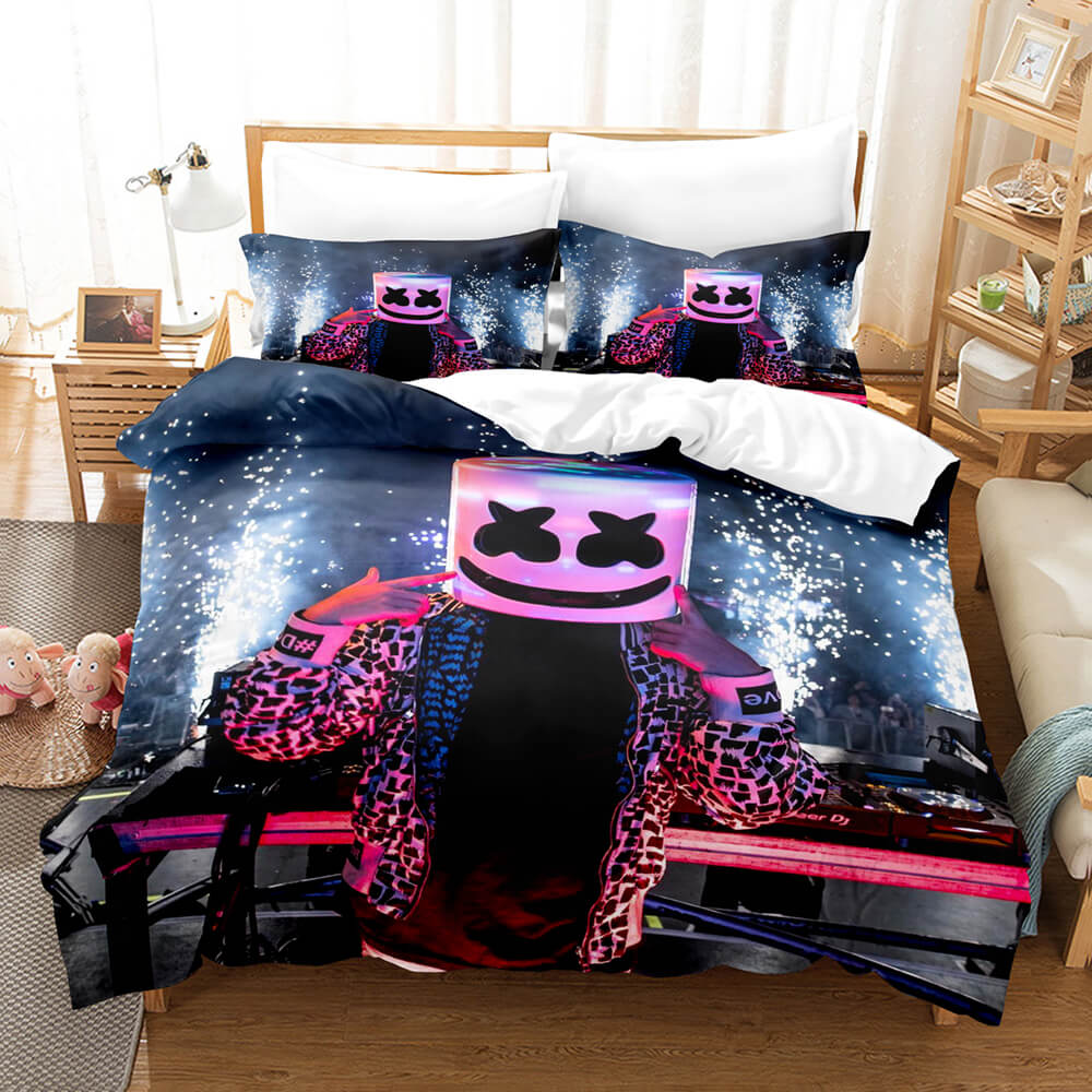 DJ Marshmello Cosplay Bedding Sets Quilt Covers Without Filler (Online Order Only)