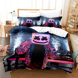 DJ Marshmello Cosplay Bedding Sets Quilt Covers Without Filler (Online Order Only)