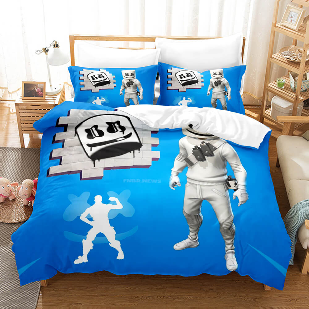 DJ Marshmello Cosplay Bedding Sets Quilt Covers Without Filler (Online Order Only)