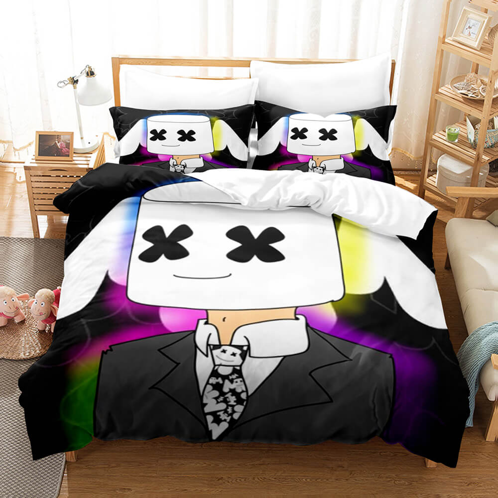 DJ Marshmello Cosplay Bedding Sets Quilt Covers Without Filler (Online Order Only)