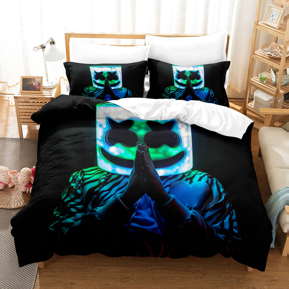 DJ Marshmello Cosplay Bedding Sets Quilt Covers Without Filler (Online Order Only)