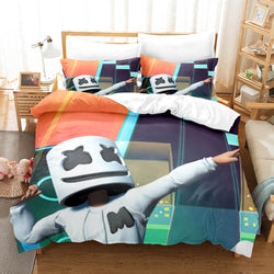 DJ Marshmello Cosplay Bedding Sets Quilt Covers Without Filler (Online Order Only)