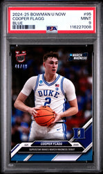 Graded 2024 Topps Bowman U Now Cooper Flagg #95 Blue /49 Rookie RC Basketball Card PSA 9 Mint (ONLINE ORDER ONLY)