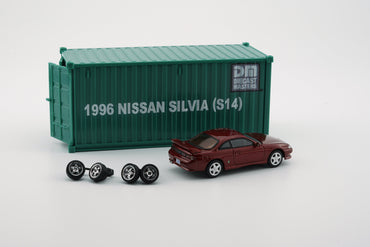 BM Creations Nissan Silvia S14 RED - RHD 1:64 (ONLINE ORDER ONLY)