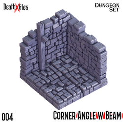 3D Printed Cast n Play Death x Tiles Corner Walls Set 28mm 32mm D&D (Online Only)