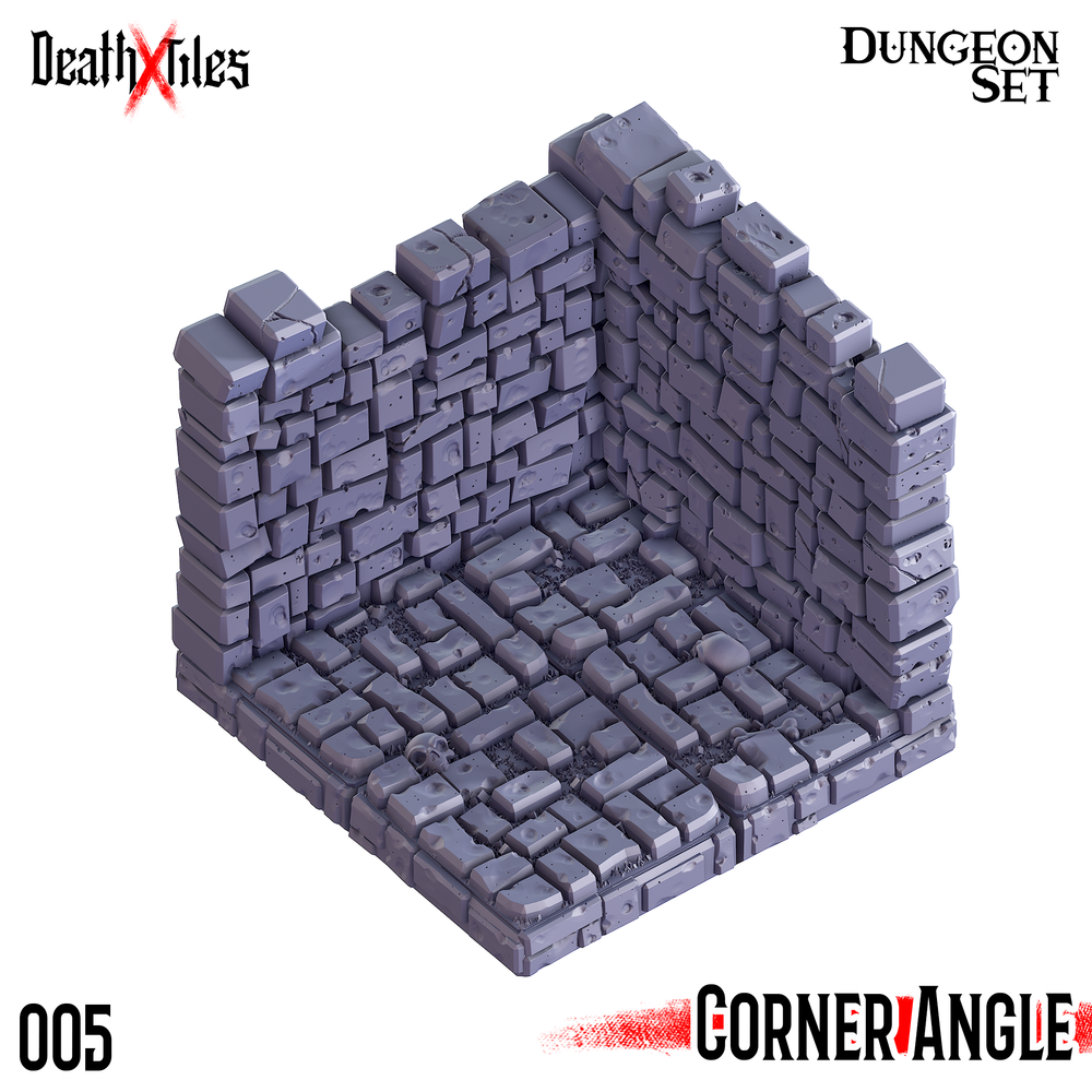 3D Printed Cast n Play Death x Tiles Hallways Set 28mm 32mm D&D (Online Only)