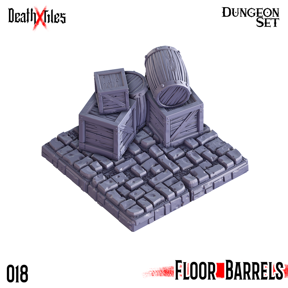 3D Printed Cast n Play Death x Tiles Scatter Floor Set 28mm 32mm D&D (Online Only)
