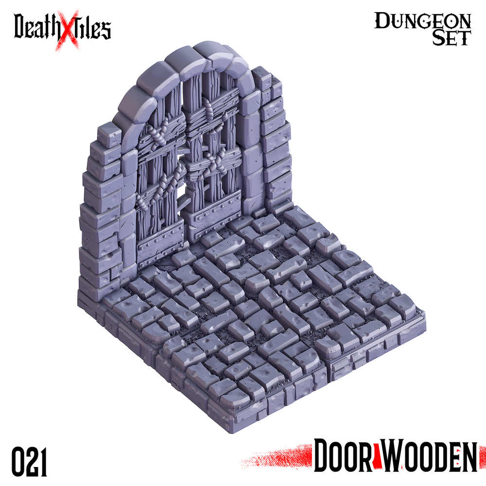 3D Printed Cast n Play Death x Tiles Doors Set 28mm 32mm D&D (Online Only)