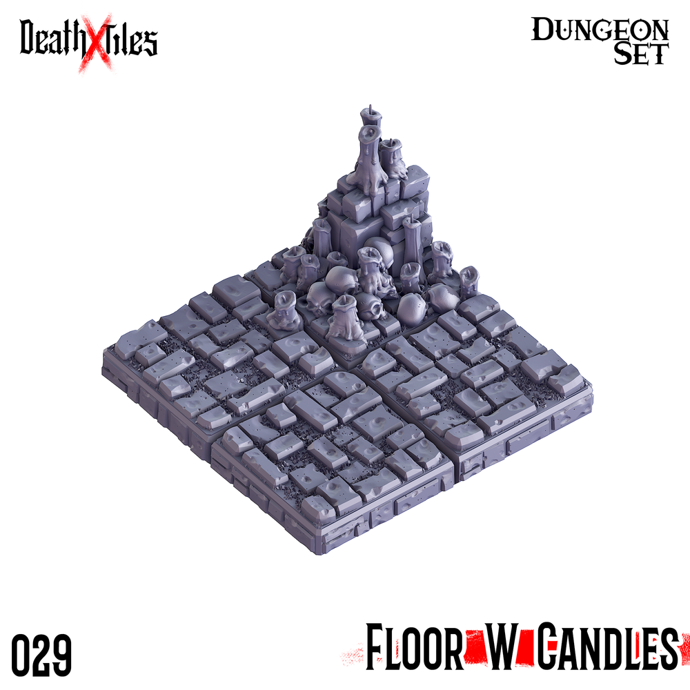 3D Printed Cast n Play Death x Tiles Scatter Floor Set 28mm 32mm D&D (Online Only)
