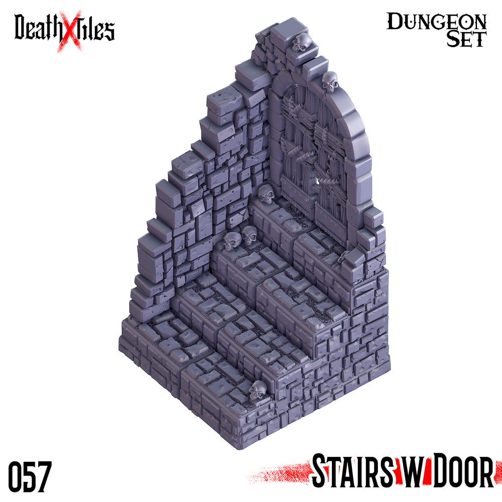 3D Printed Cast n Play Death x Tiles Doors Set 28mm 32mm D&D (Online Only)