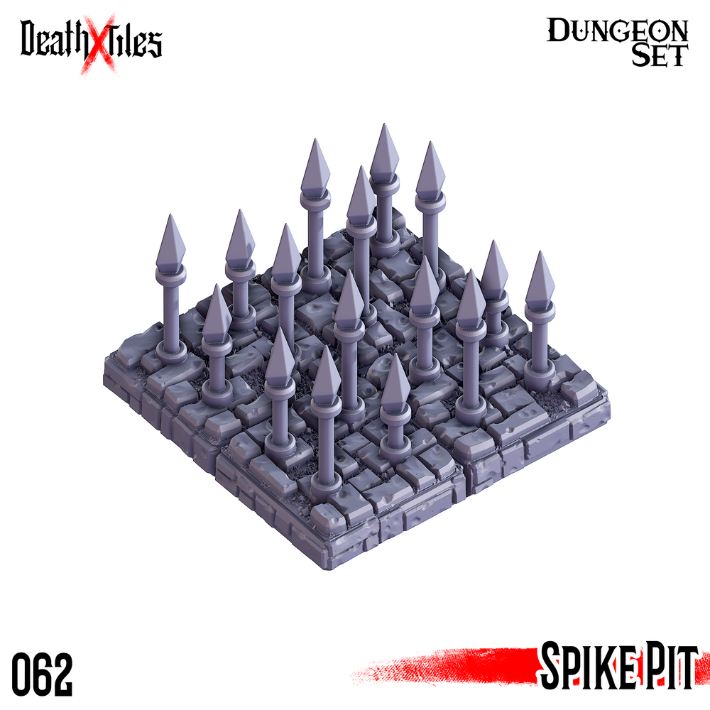 3D Printed Cast n Play Death x Tiles - Trap Bundle 2 Dungeon Tile Set (Online Only)