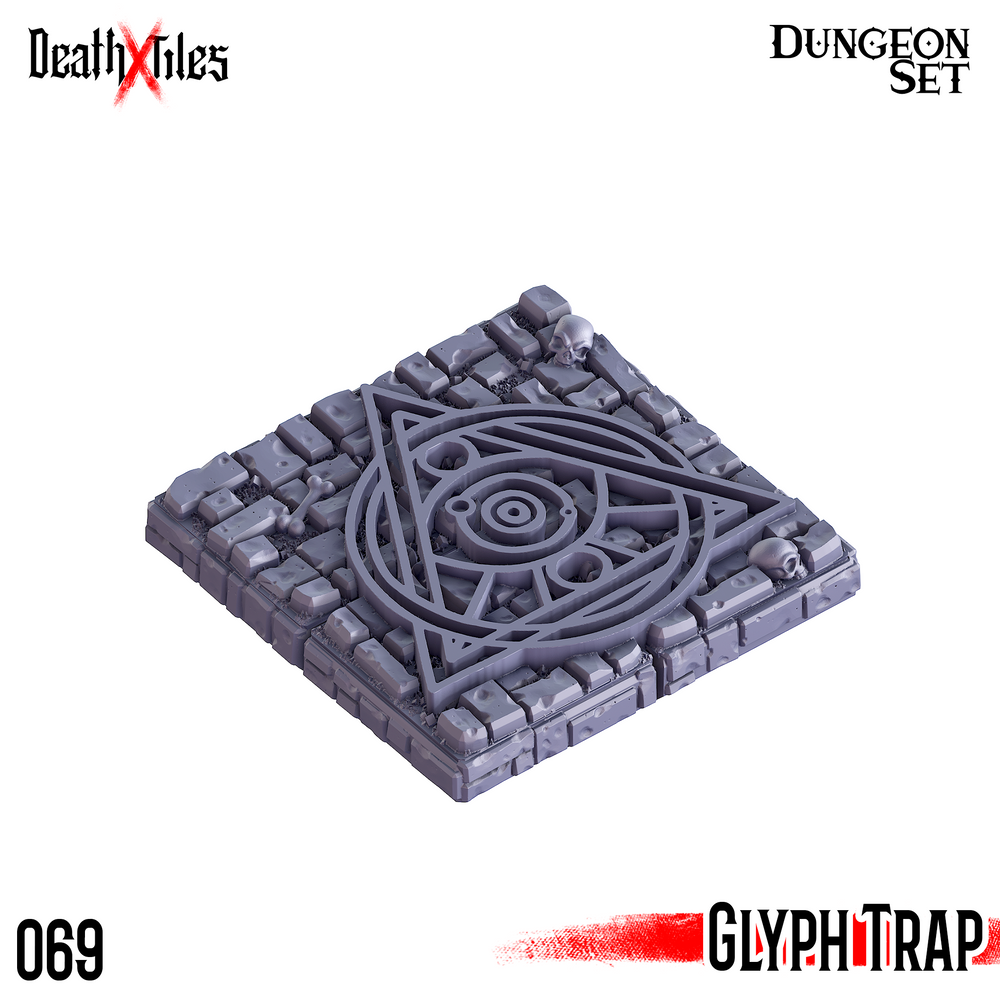 3D Printed Cast n Play Death x Tiles - Trap Bundle 2 Dungeon Tile Set (Online Only)